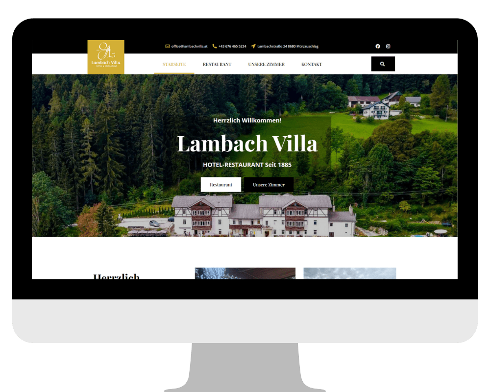 Website Lambach Villa